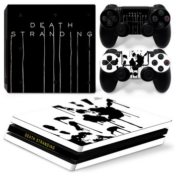 За конзола PS4 Pro Console и 2 контролера Стикер на кожата PS4 Death Design Пълен комплект защитно покритие с етикети