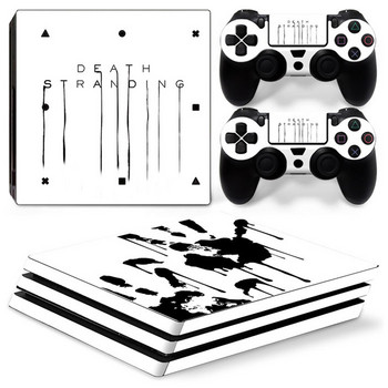 За конзола PS4 Pro Console и 2 контролера Стикер на кожата PS4 Death Design Пълен комплект защитно покритие с етикети