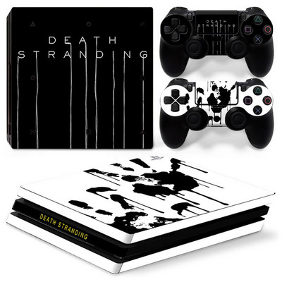 PS4 Pro konzolhoz és 2 vezérlőhöz Skin Sticker PS4 Death Design védőmatrica borító teljes készlet