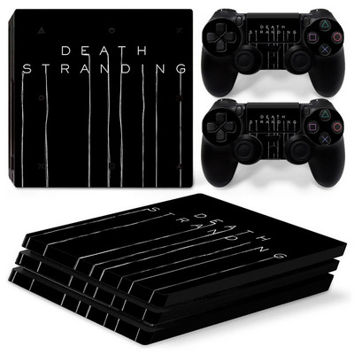 PS4 Pro konzolhoz és 2 vezérlőhöz Skin Sticker PS4 Death Design védőmatrica borító teljes készlet