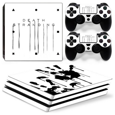 PS4 Pro konzolhoz és 2 vezérlőhöz Skin Sticker PS4 Death Design védőmatrica borító teljes készlet