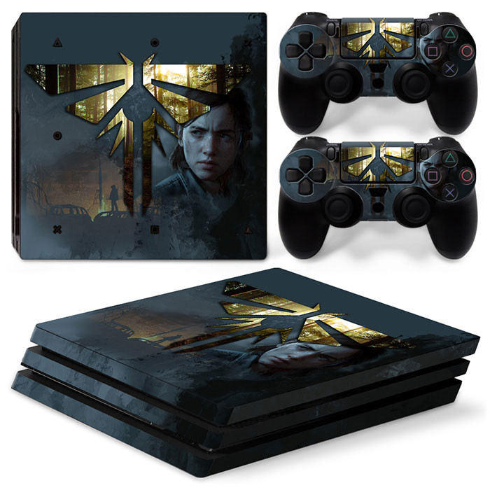 PS4 Pro konzolhoz és 2 vezérlőhöz Skin Sticker PS4 Death Design védőmatrica borító teljes készlet