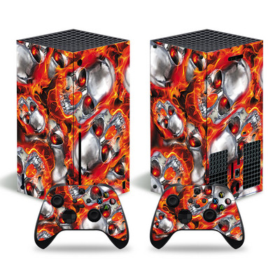Koponya design xbox sorozathoz X Skin matrica xbox sorozathoz X pvc skin xbox sorozathoz X bakelit matrica XSX bőrhöz matrica