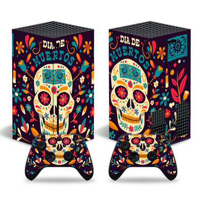 Koponya design xbox sorozathoz X Skin matrica xbox sorozathoz X pvc skin xbox sorozathoz X bakelit matrica XSX bőrhöz matrica