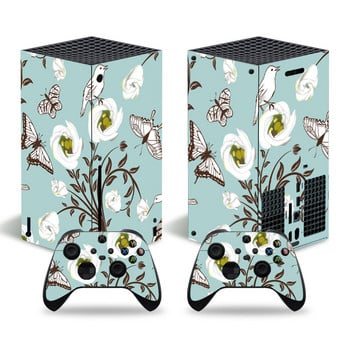 Дизайн на цветя за xbox series X Стикер за кожа за xbox series X pvc кожи за xbox series X винилов стикер за XSX стикер за кожа