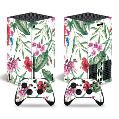 Lillekujundus xbox seeriale X Skini kleebis xbox seeriale X pvc nahad xbox seeriale X vinüülkleebis XSX nahakleebisele