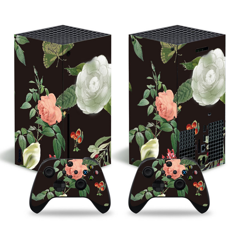 Lillekujundus xbox seeriale X Skini kleebis xbox seeriale X pvc nahad xbox seeriale X vinüülkleebis XSX nahakleebisele