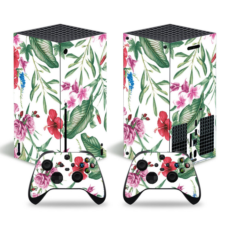 Lillekujundus xbox seeriale X Skini kleebis xbox seeriale X pvc nahad xbox seeriale X vinüülkleebis XSX nahakleebisele