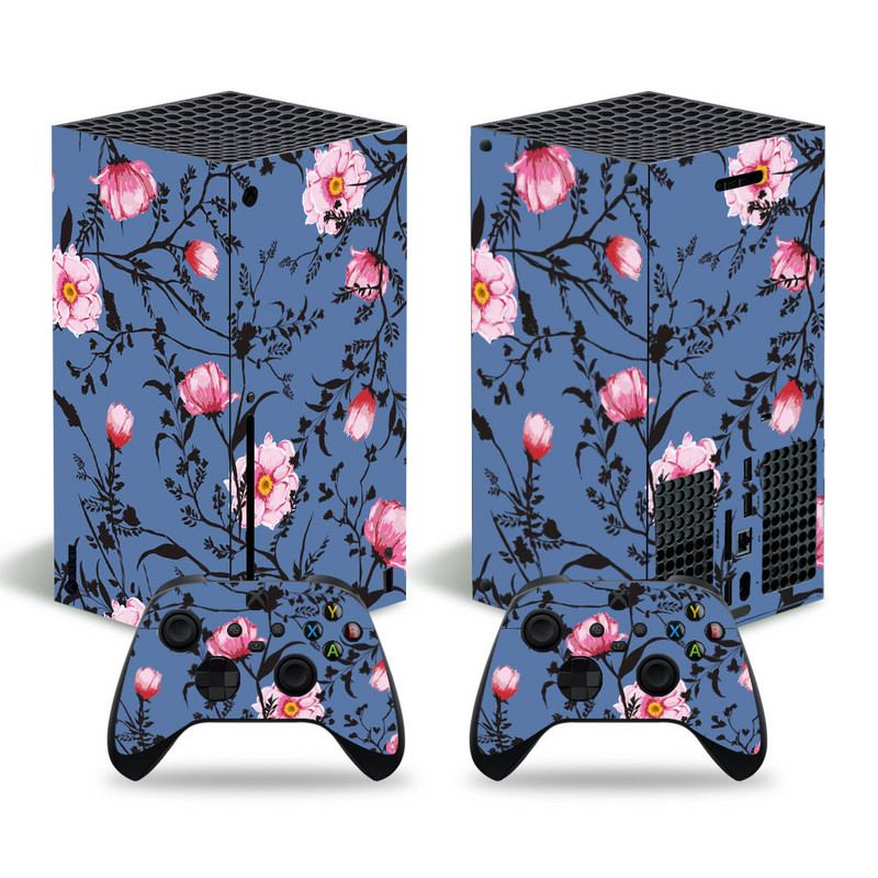 Lillekujundus xbox seeriale X Skini kleebis xbox seeriale X pvc nahad xbox seeriale X vinüülkleebis XSX nahakleebisele