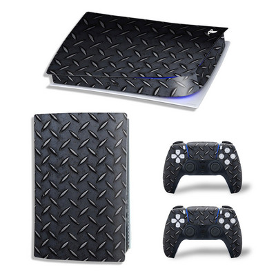 PS5 Digital Edition konzolhoz és 2 vezérlőhöz Skin Sticker Geometric Lattice Protective Decal Cover teljes készlet