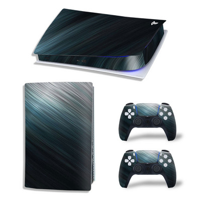 PS5 Digital Edition konzolhoz és 2 vezérlőhöz Skin Sticker Geometric Lattice Protective Decal Cover teljes készlet