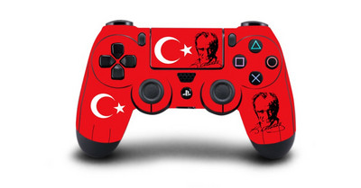1 τεμ. Αυτοκόλλητο δέρματος PS4 με αυτοκόλλητο βινυλίου με εθνική σημαία Τουρκίας για PS4 PlayStation 4 Αυτοκόλλητο δέρματος Dualshock 4