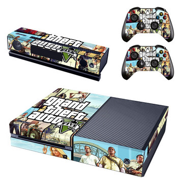 Αυτοκόλλητο Grand Theft Auto V GTA 5 Skin Sticker για κονσόλα Microsoft Xbox One και 2 χειριστήρια για Xbox One Skins Stickers Vinyl