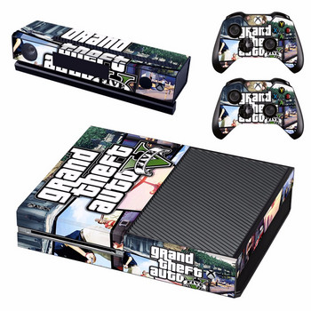 Αυτοκόλλητο Grand Theft Auto V GTA 5 Skin Sticker για κονσόλα Microsoft Xbox One και 2 χειριστήρια για Xbox One Skins Stickers Vinyl