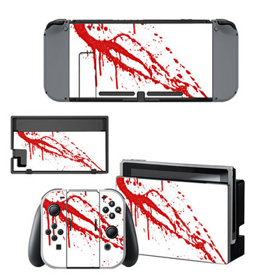 Nintend Switch Vinyl Skins Naljepnica za Nintendo Switch konzolu i Controller Skin Set - Za Red Blood