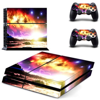 Προσαρμοσμένη σχεδίαση Planet PS4 Skin Sticker Decal για Sony PlayStation 4 Console and 2 Controller Skin PS4 Sticker Vinyl Accessory