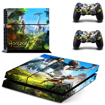 Αυτοκόλλητο αυτοκόλλητο για το παιχνίδι Horizon Zero Dawn PS4 για κονσόλα Sony PlayStation 4 και 2 χειριστήρια Skin PS4 Αξεσουάρ βινυλίου