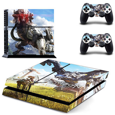 Žaidimo Horizon Zero Dawn PS4 lipduko lipdukas, skirtas Sony PlayStation 4 konsolei ir 2 valdiklio odai PS4 lipduko vinilo priedui