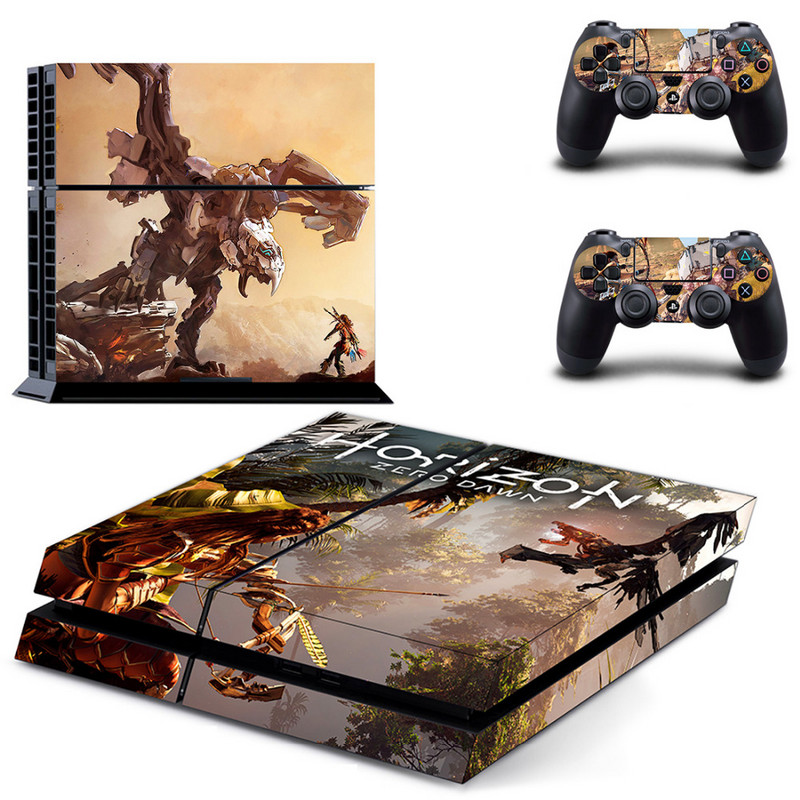 Žaidimo Horizon Zero Dawn PS4 lipduko lipdukas, skirtas Sony PlayStation 4 konsolei ir 2 valdiklio odai PS4 lipduko vinilo priedui