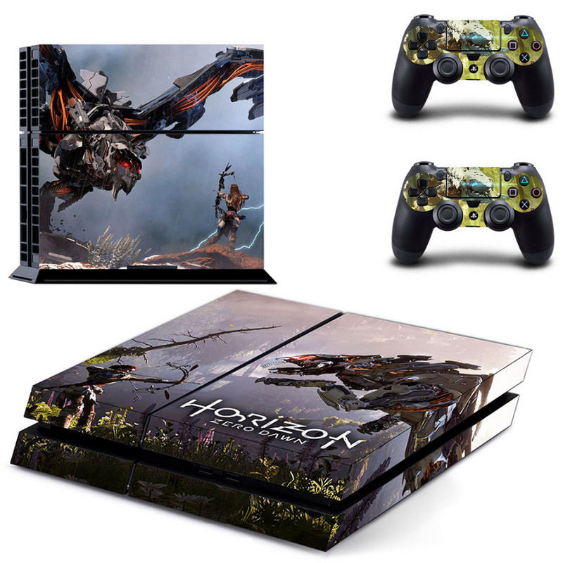 Žaidimo Horizon Zero Dawn PS4 lipduko lipdukas, skirtas Sony PlayStation 4 konsolei ir 2 valdiklio odai PS4 lipduko vinilo priedui