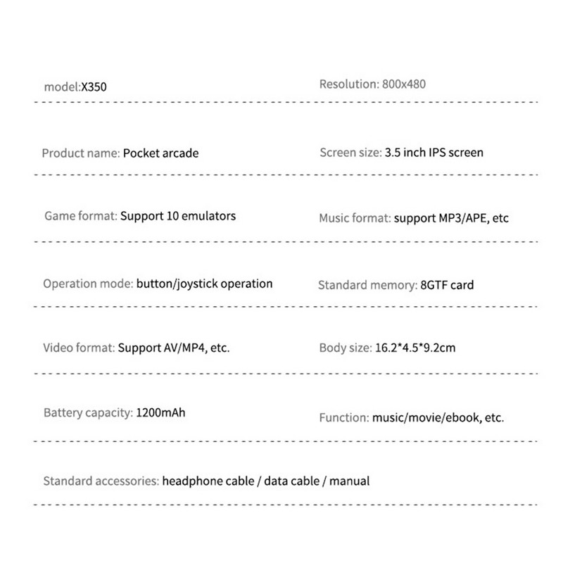 3,5 inčni IPS zaslon 6800+ igrica, ručni igrač, retro igraća video konzola