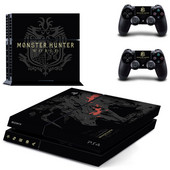 Samolepka s nálepkou na skin pre hru Monster Hunter World pre PS4 pre konzolu Sony PlayStation 4 a ovládač 2 pre PS4, vinylová