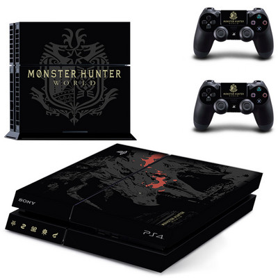 Spēle Monster Hunter World PS4 ādas uzlīmes uzlīme Sony PlayStation 4 konsolei un 2 kontroliera PS4 ādas uzlīmei vinila krāsā