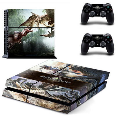 Samolepka s nálepkou na skin pre hru Monster Hunter World pre PS4 pre konzolu Sony PlayStation 4 a ovládač 2 pre PS4, vinylová