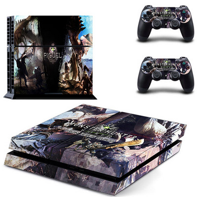 Samolepka s nálepkou na skin pre hru Monster Hunter World pre PS4 pre konzolu Sony PlayStation 4 a ovládač 2 pre PS4, vinylová