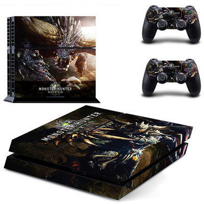 Samolepka s nálepkou na skin pre hru Monster Hunter World pre PS4 pre konzolu Sony PlayStation 4 a ovládač 2 pre PS4, vinylová