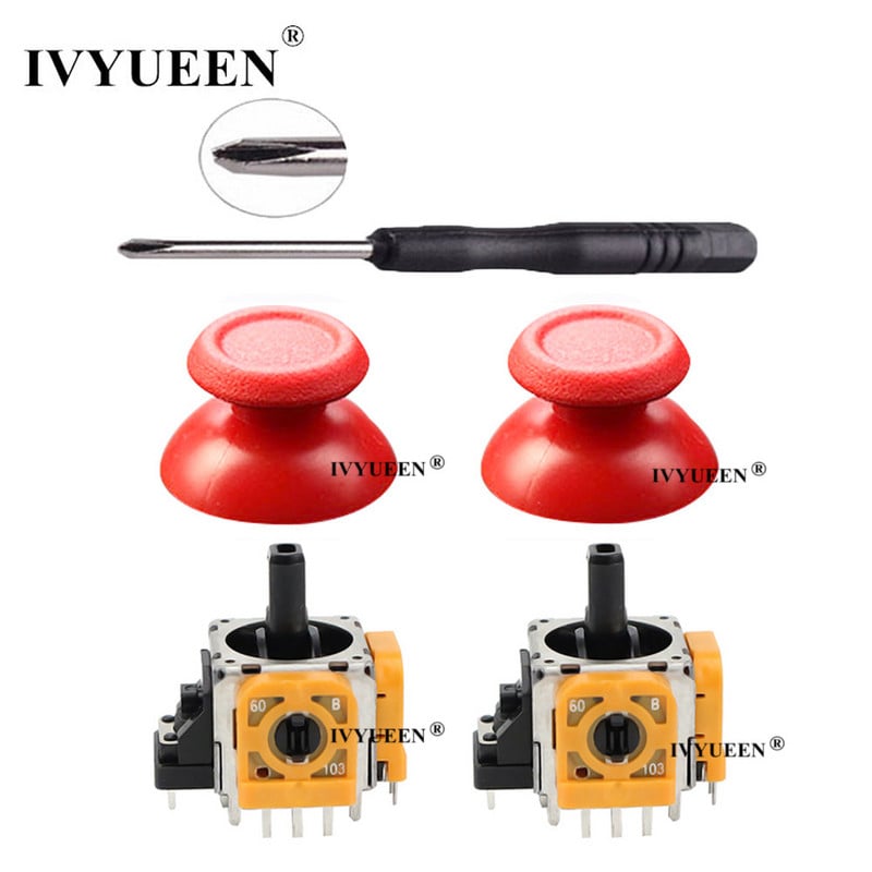 IVYUEEN 3D analoog juhtkangi anduri mooduli potentsiomeetri pöidlapulk Sony PlayStation 4 PS4 Pro õhukese kontrolleri remondiosade jaoks