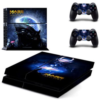 Αυτοκόλλητο Mass Effect Andromeda PS4 Skin Sticker Decal για Sony PlayStation 4 Console and 2 Controller Skin PS4 Sticker Vinyl Accessory