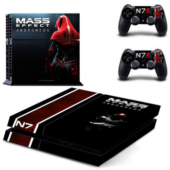 Mass Effect Andromeda PS4 Skin Sticker Decal за Sony PlayStation 4 Console and 2 Controller Skin PS4 Sticker Винилов аксесоар