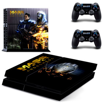 Mass Effect Andromeda PS4 Skin Sticker Decal за Sony PlayStation 4 Console and 2 Controller Skin PS4 Sticker Винилов аксесоар