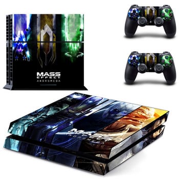 Αυτοκόλλητο Mass Effect Andromeda PS4 Skin Sticker Decal για Sony PlayStation 4 Console and 2 Controller Skin PS4 Sticker Vinyl Accessory