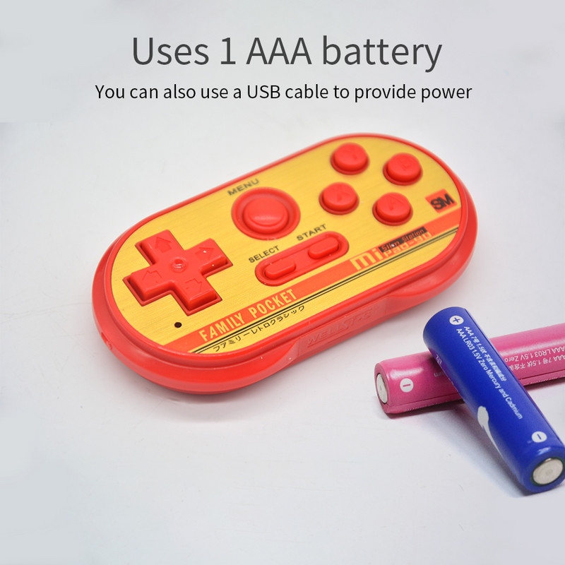 MINI USB TV Consolă de jocuri video Mini Retro Consolă de jocuri portabilă pentru copii 20 de jocuri clasice încorporate Ieșire AV