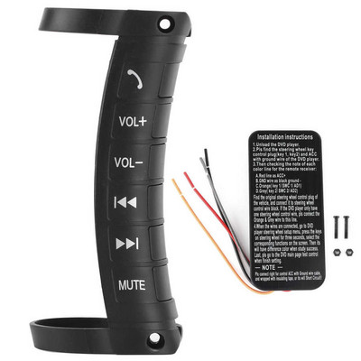 Kormánykerék vezérlő Multifunkciós kormánykerék gomb távirányító Navigációs 2 Din DVD vezérlő Univerzális