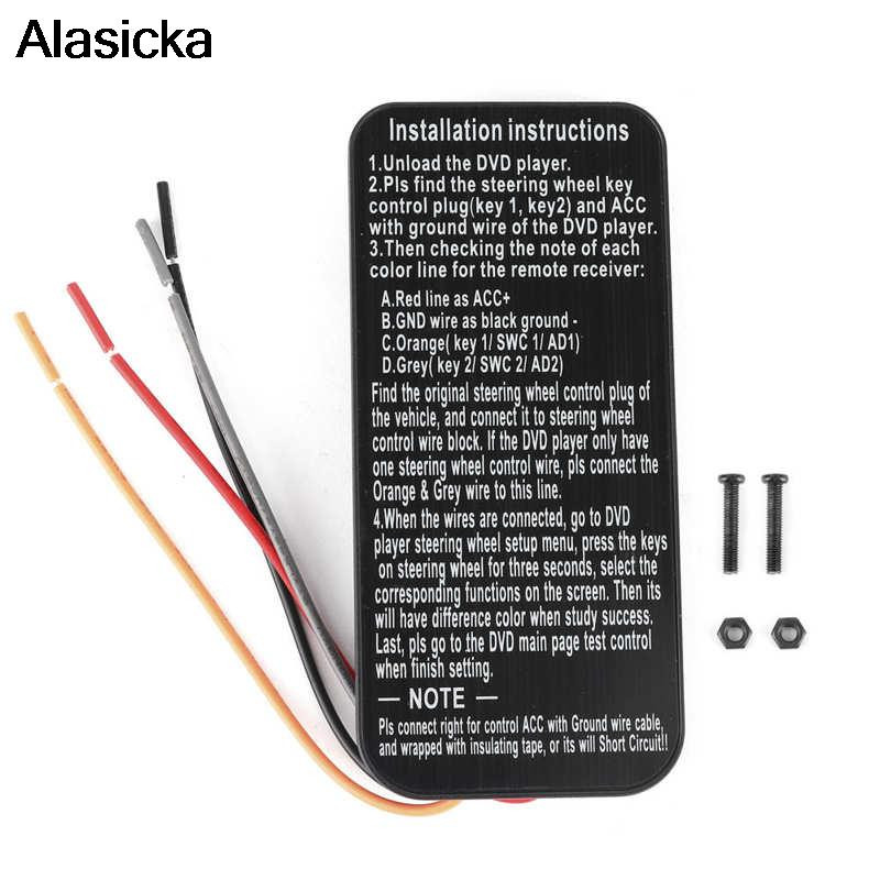 Kormánykerék vezérlő Multifunkciós kormánykerék gomb távirányító Navigációs 2 Din DVD vezérlő Univerzális