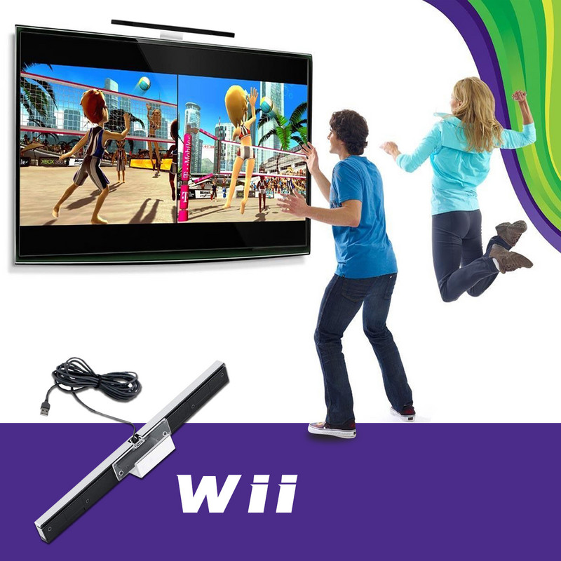 Wii érzékelő rúd, csere vezetékes infravörös érzékelő rúd Nintendo Wii és Wii U konzolhoz
