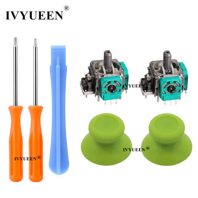 IVYUEEN 2 PCS 3D analoginiai vairasvirtės lazdelės jutiklio modulio potenciometrai ir „ThumbStick“ rankenos, skirtos „Microsoft XBox One SX“ valdikliui