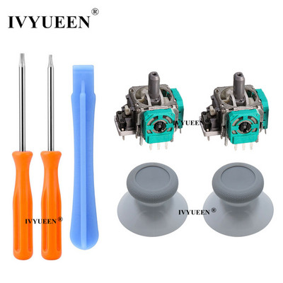 IVYUEEN 2 PCS 3D analoginiai vairasvirtės lazdelės jutiklio modulio potenciometrai ir „ThumbStick“ rankenos, skirtos „Microsoft XBox One SX“ valdikliui