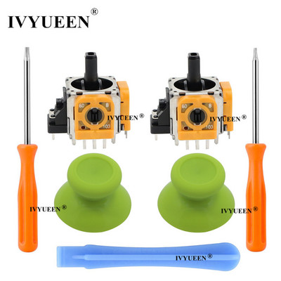 IVYUEEN 2 PCS 3D analoginiai vairasvirtės lazdelės jutiklio modulio potenciometrai ir „ThumbStick“ rankenos, skirtos „Microsoft XBox One SX“ valdikliui