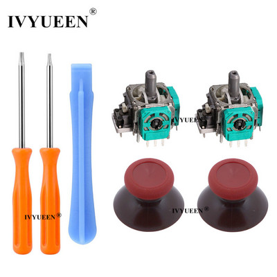 IVYUEEN 2 PCS 3D analoginiai vairasvirtės lazdelės jutiklio modulio potenciometrai ir „ThumbStick“ rankenos, skirtos „Microsoft XBox One SX“ valdikliui