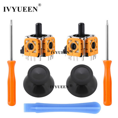 IVYUEEN 2 PCS 3D analoginiai vairasvirtės lazdelės jutiklio modulio potenciometrai ir „ThumbStick“ rankenos, skirtos „Microsoft XBox One SX“ valdikliui