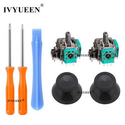 IVYUEEN 2 PCS 3D analoginiai vairasvirtės lazdelės jutiklio modulio potenciometrai ir „ThumbStick“ rankenos, skirtos „Microsoft XBox One SX“ valdikliui