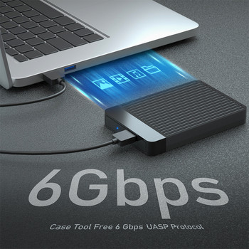 2,5-инчов външен HD калъф 2,5 HDD калъф SSD външен твърд диск кутия кутия 6Gbps за 6TB SATA към USB 3.0 твърд диск кутия адаптер