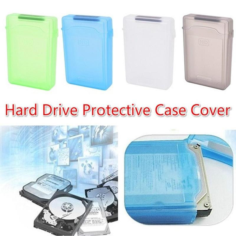 Paredzēts 3,5 collu cietā diska kārbai Caddy Cover Ārējā cietā diska diska uzglabāšanas kaste SATA HDD IDE korpusam daudzkrāsu