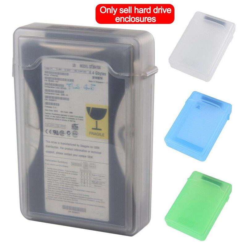 Paredzēts 3,5 collu cietā diska kārbai Caddy Cover Ārējā cietā diska diska uzglabāšanas kaste SATA HDD IDE korpusam daudzkrāsu