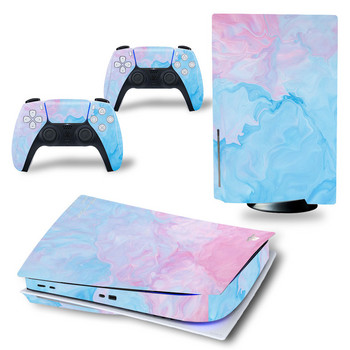 PS5 Disk Skin Sticker Decal Cover за конзола PlayStation 5 и 2 контролера PS5 Disk Skin Sticker Винил