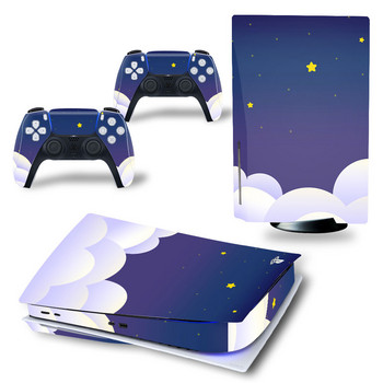 PS5 Disk Skin Sticker Decal Cover за конзола PlayStation 5 и 2 контролера PS5 Disk Skin Sticker Винил